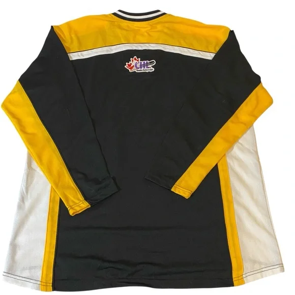 Kingston Frontenacs Hockey Jersey Stitched Sewn OHL CHL Fan Black Large NEW - Picture 6 of 7